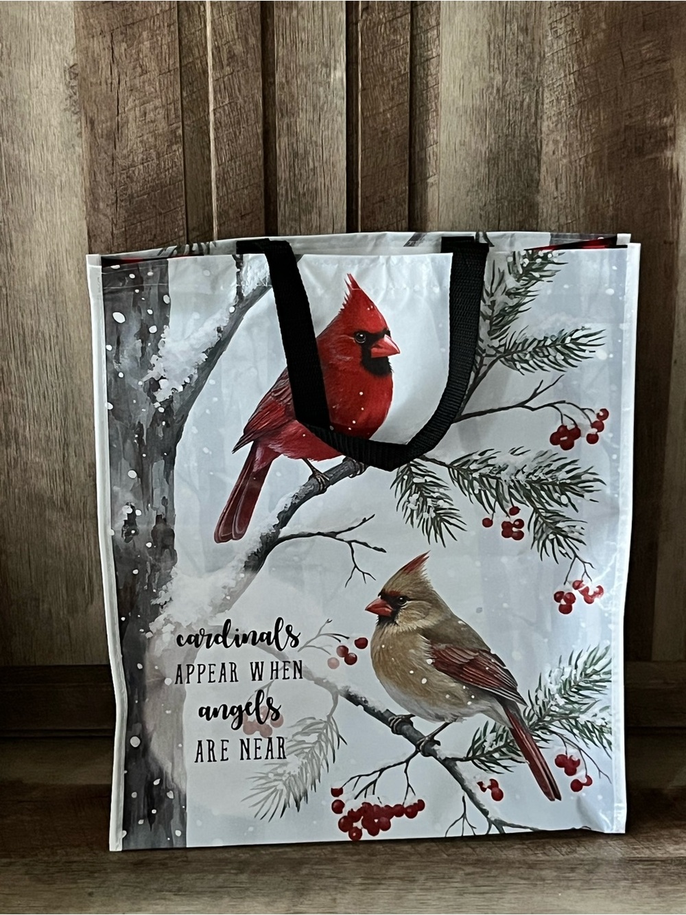 Cracker Barrel Cardinal Tote Bag - “When Cardinals Appear Angels are Near”